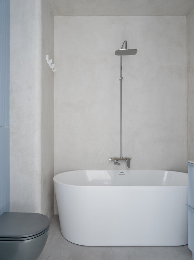 Фотография: Ванная в стиле Современный, Минимализм, Малогабаритная квартира, Квартира, Студия, Проект недели, Москва, Монолитный дом, до 40 метров, Екатерина Лоскутова – фото на INMYROOM