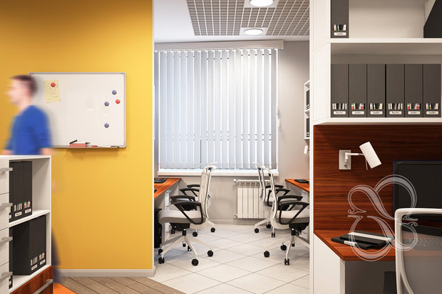 Фото из портфолио Проект: Sunny Office – фотографии дизайна интерьеров на INMYROOM