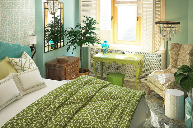 Фото из портфолио Эклектика в бирюзовых тонах – фотографии дизайна интерьеров на INMYROOM