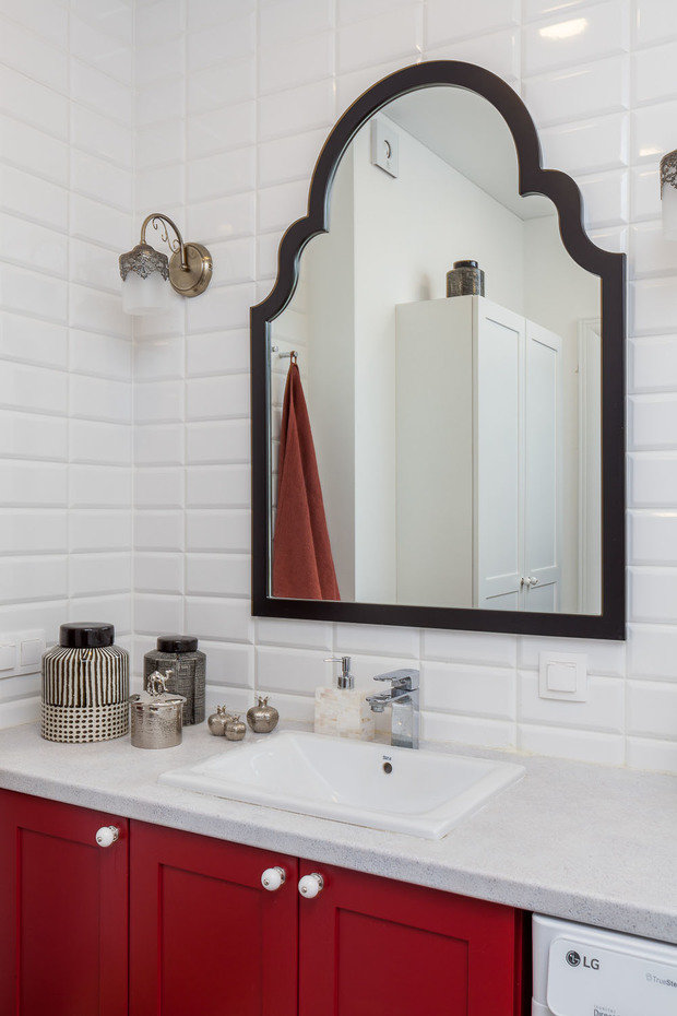 Фотография: Ванная в стиле Современный, Квартира, Проект недели, Минск, 1 комната, 40-60 метров, Екатерина Труханова – фото на INMYROOM