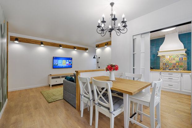 Фотография: Кухня и столовая в стиле Скандинавский, Современный, Квартира, Проект недели, Московская область, 2 комнаты, 40-60 метров, Солнечногорск – фото на INMYROOM