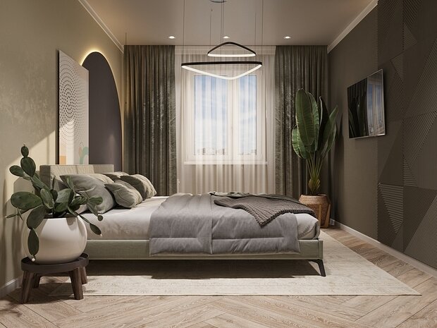 Фото из портфолио Спальня – фотографии дизайна интерьеров на INMYROOM