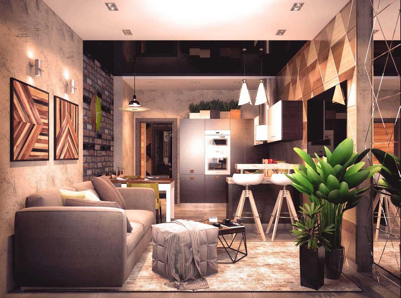 Фото из портфолио Частная квартира 76м2 – фотографии дизайна интерьеров на INMYROOM Фото из портфолио Частная квартира 76м2 – фотографии дизайна интерьеров на INMYROOM