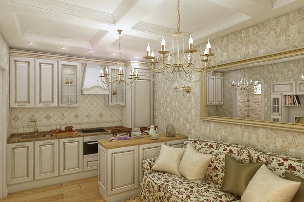 Фото из портфолио 02 Студия в легкой классике – фотографии дизайна интерьеров на INMYROOM