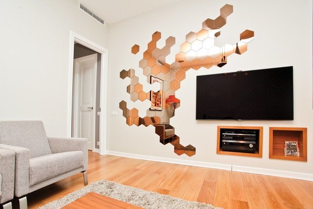 Фотография: Гостиная в стиле Современный, Скандинавский, Квартира, Дома и квартиры, Проект недели – фото на INMYROOM