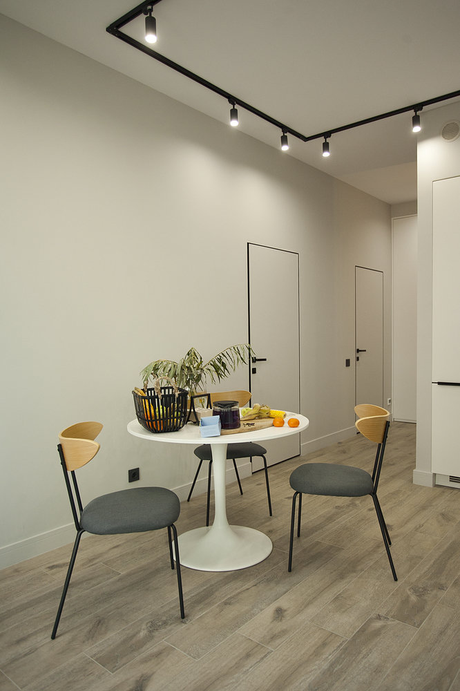 Фотография: Кухня и столовая в стиле Современный, Квартира, Проект недели, Москва, 1 комната, 40-60 метров, Аделина Шарапова – фото на INMYROOM Фотография: Кухня и столовая в стиле Современный, Квартира, Проект недели, Москва, 1 комната, 40-60 метров, Аделина Шарапова – фото на INMYROOM