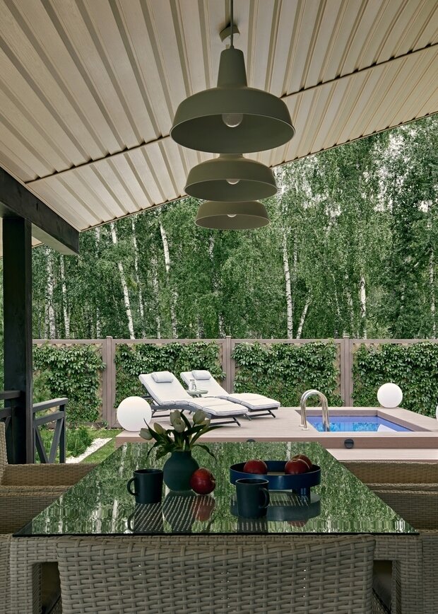 Фотография: Терраса в стиле Скандинавский, Современный, Эклектика, Прованс и Кантри, Дом, Проект недели, Дача, Дом и дача, Челябинск, 4 и больше, Более 90 метров, Ольга Собко – фото на INMYROOM