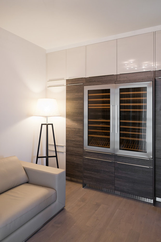 Фотография: Гостиная в стиле Минимализм, Классический, Квартира, Проект недели, Москва, Бежевый – фото на INMYROOM