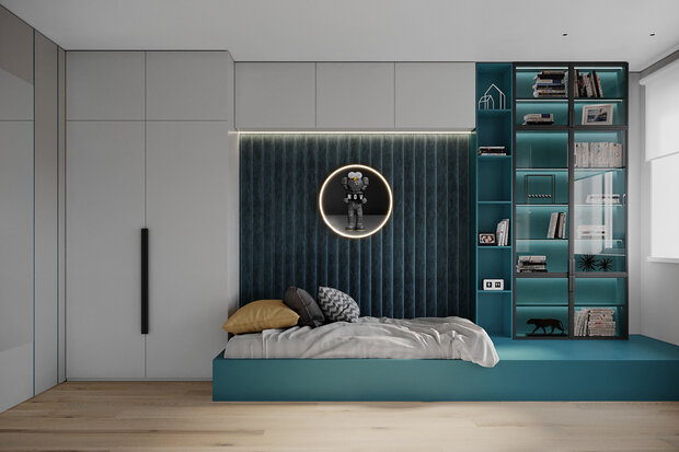 Фотография: Детская в стиле Современный, Хай-тек, Квартира, Проект недели, Москва, 3 комнаты, 60-90 метров, Buro DA, Анастасия Калинина, Дарья Митина – фото на INMYROOM