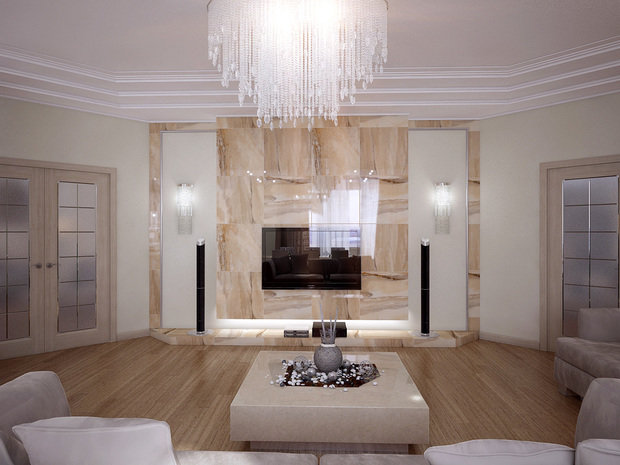 Фото из портфолио Бежевая неоклассика – фотографии дизайна интерьеров на INMYROOM