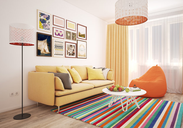 Фотография: Гостиная в стиле Скандинавский – фото на INMYROOM