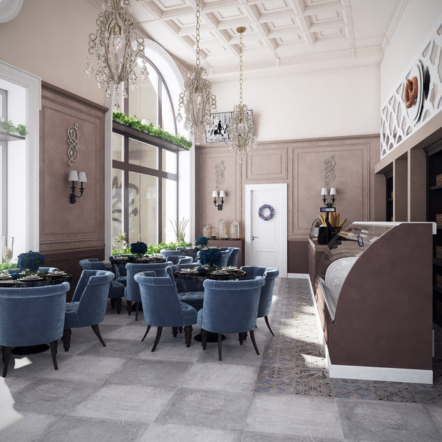 Фото из портфолио Ресторан Сочи – фотографии дизайна интерьеров на INMYROOM