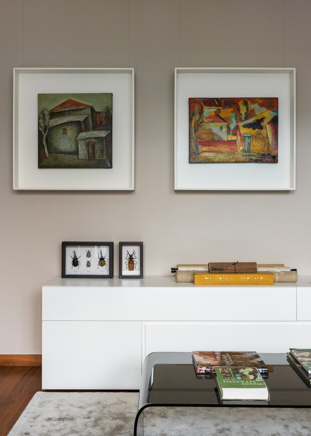 Фотография: Гостиная в стиле Современный, Минимализм, Квартира, Проект дня, Москва, Михаил Новинский, 3 комнаты, 60-90 метров, Патриаршие пруды – фото на INMYROOM