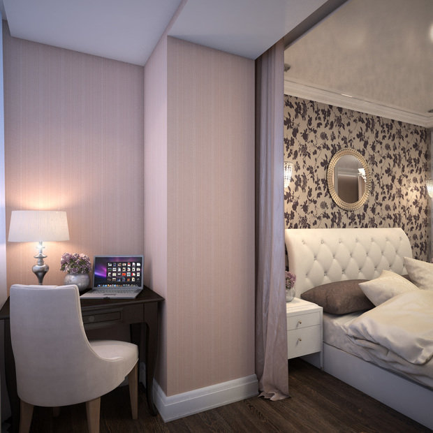 Фото из портфолио Проект двухкомнатной квартиры – фотографии дизайна интерьеров на INMYROOM