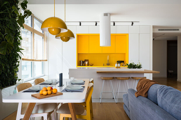 Фотография: Кухня и столовая в стиле Современный, Минимализм, Квартира, Проект дня, Санкт-Петербург, 4 и больше, Более 90 метров, Анна Пенедюк – фото на INMYROOM