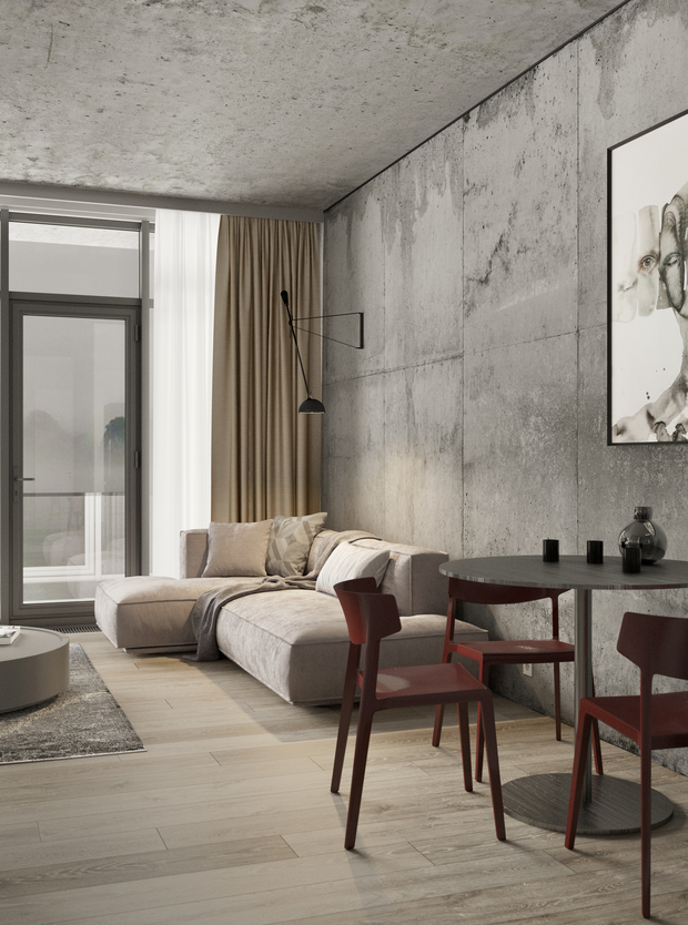 Фото из портфолио Визуализация квартиры 35 кв.м. – фотографии дизайна интерьеров на INMYROOM