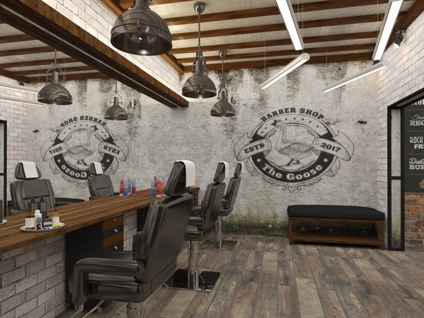 Фото из портфолио Barber Shop "The"Goose – фотографии дизайна интерьеров на INMYROOM