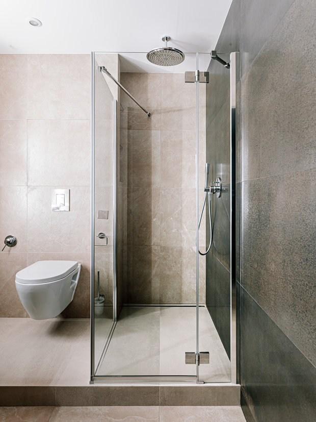 Фотография: Ванная в стиле Минимализм, Современный, Малогабаритная квартира, Квартира, Студия, Проект дня, Москва, до 40 метров, Ирина Ежова – фото на INMYROOM