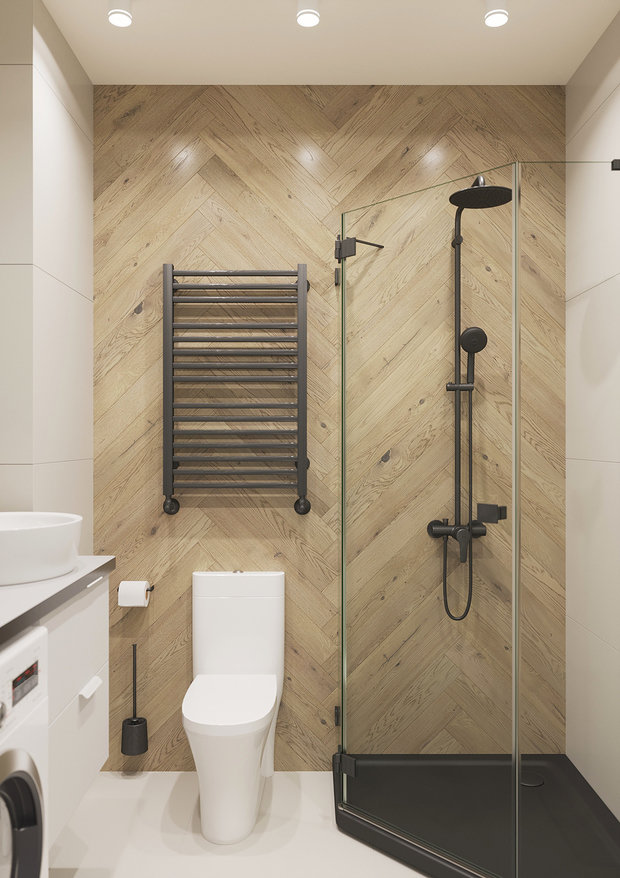 Фото из портфолио Проект квартиры-студии – фотографии дизайна интерьеров на INMYROOM