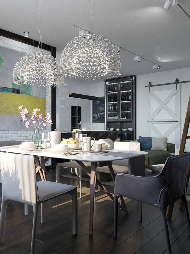 Фото из портфолио Не loft – фотографии дизайна интерьеров на INMYROOM