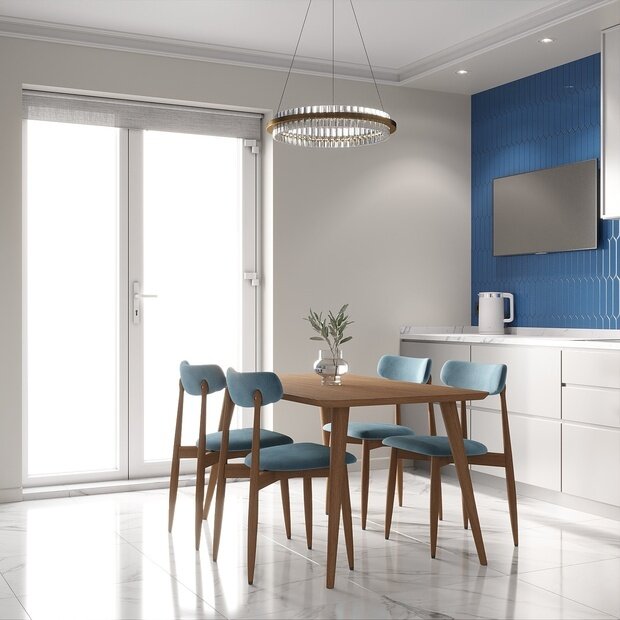 Фото из портфолио Акцентный голубой – фотографии дизайна интерьеров на INMYROOM