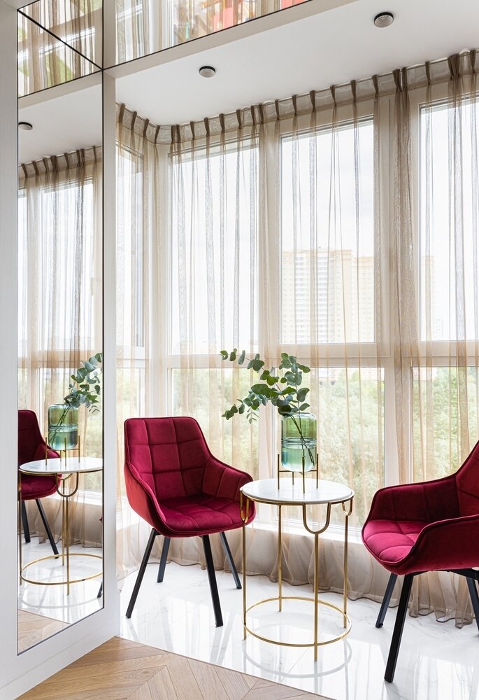 Фотография: Балкон в стиле Современный, Классический, Квартира, Студия, Проект недели, Москва, 1 комната, 40-60 метров, Александра Антонова – фото на INMYROOM Фотография: Балкон в стиле Современный, Классический, Квартира, Студия, Проект недели, Москва, 1 комната, 40-60 метров, Александра Антонова – фото на INMYROOM