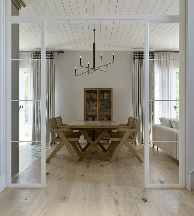 Фотография: Кухня и столовая в стиле Скандинавский, Современный, Эклектика, Винтажный, Дом, Проект дня, Дача, Москва, Дом и дача, 4 и больше, Более 90 метров, Вера Шеверденок – фото на INMYROOM