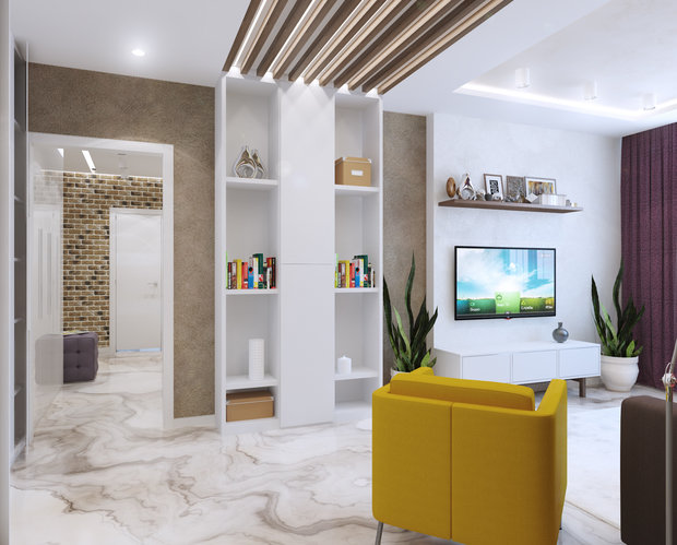 Фото из портфолио Улица Беляева, 56 м2 – фотографии дизайна интерьеров на INMYROOM