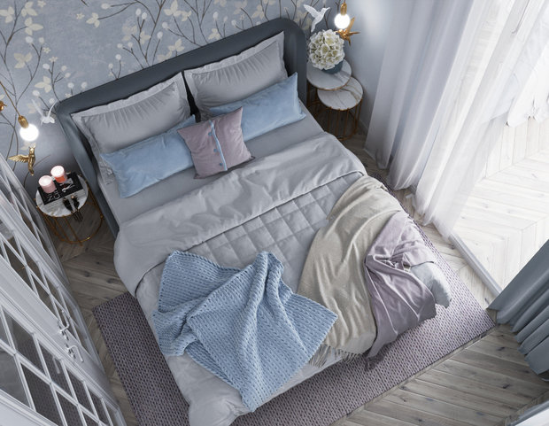 Фото из портфолио Незабудковый цвет – фотографии дизайна интерьеров на INMYROOM