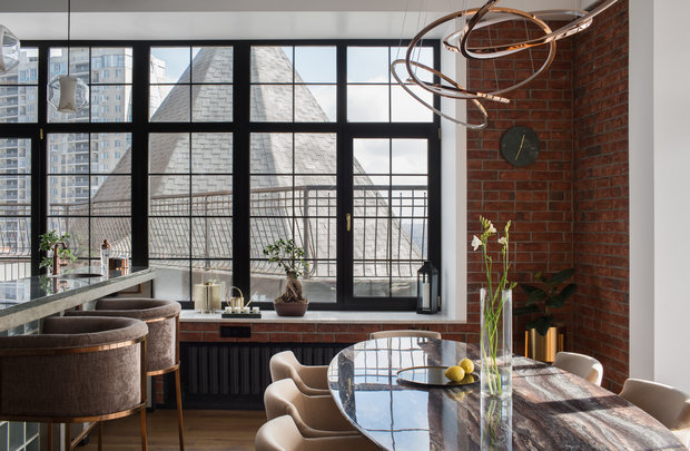 Фотография: Кухня и столовая в стиле Лофт, Квартира, Проект недели, Пентхаус, 4 и больше, Более 90 метров, Владивосток, #эксклюзивныепроекты, Miyao Studio – фото на INMYROOM