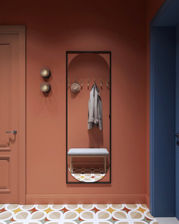 Фотография: Прихожая в стиле Современный, Эклектика, Квартира, Проект дня, Москва, Сталинка, 4 и больше, 60-90 метров, Марина Ярмаркина – фото на INMYROOM