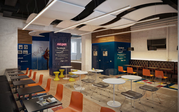 Фото из портфолио Сеть быстрого питания "Дёнер" – фотографии дизайна интерьеров на INMYROOM