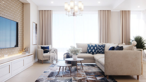 Фото из портфолио Квартира на берегу моря – фотографии дизайна интерьеров на INMYROOM