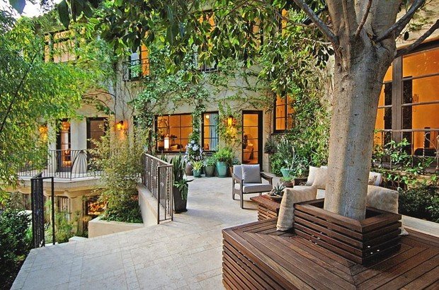 Фотография: Ландшафт в стиле , Дом, Дома и квартиры, Интерьеры звезд, Калифорния – фото на INMYROOM