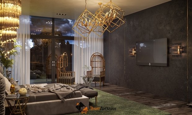 Фото из портфолио Частный дом 350м2 – фотографии дизайна интерьеров на INMYROOM