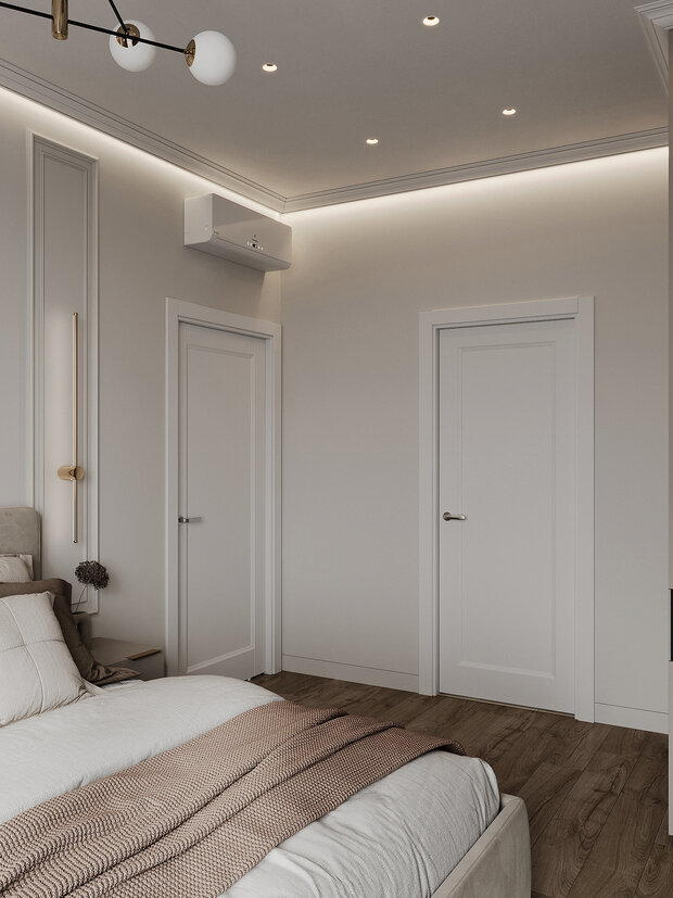 Фото из портфолио Дизайн интерьера квартиры в ЖК «Черная Речка 41» в стиле современный минимализм с элементами классики – фотографии дизайна интерьеров на INMYROOM