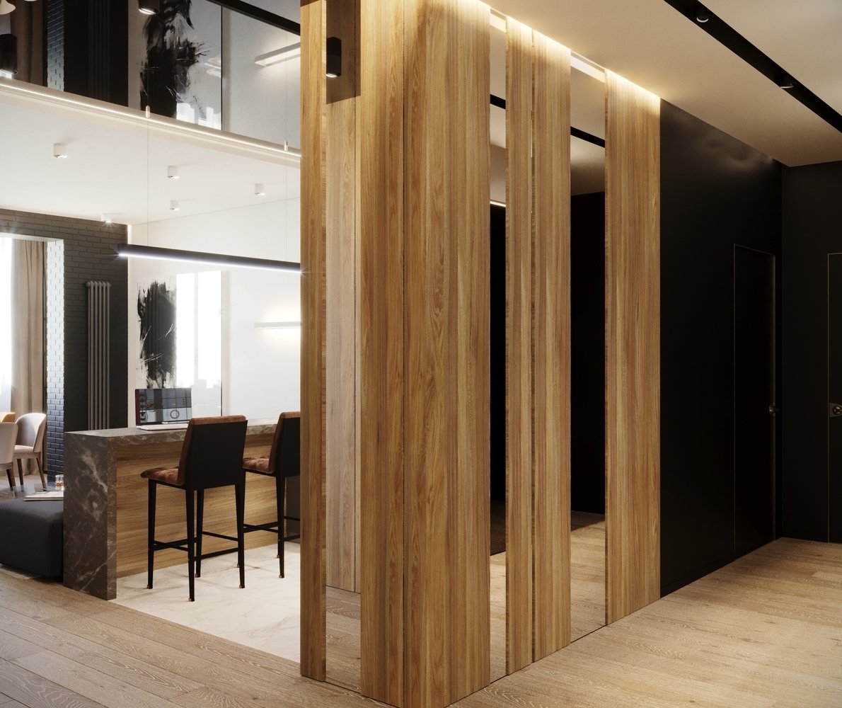 Фотография: Прихожая в стиле Современный, Лофт, Квартира, Проект недели, Подмосковье, Московская область, Реутов, Кирпичный дом, 3 комнаты, Более 90 метров, Владислав Седов, Наталья Вороненко, LINES – фото на INMYROOM Фотография: Прихожая в стиле Современный, Лофт, Квартира, Проект недели, Подмосковье, Московская область, Реутов, Кирпичный дом, 3 комнаты, Более 90 метров, Владислав Седов, Наталья Вороненко, LINES – фото на INMYROOM