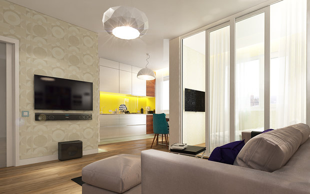 Фото из портфолио Двухкомнатная квартира – фотографии дизайна интерьеров на INMYROOM