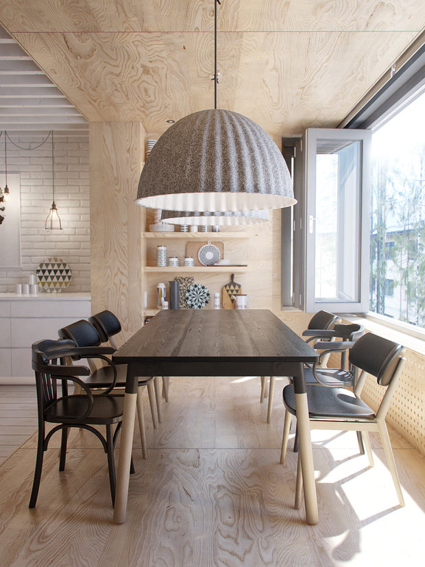 Фото из портфолио Квартира в стиле Mid-century modern от INT2 – фотографии дизайна интерьеров на INMYROOM
