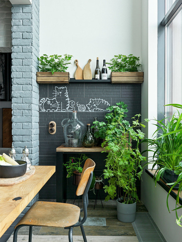 Фотография: Кухня и столовая в стиле Эклектика, Квартира, Проект недели, Москва, Макс Жуков, ToTaste Studio, 4 и больше, Более 90 метров – фото на INMYROOM