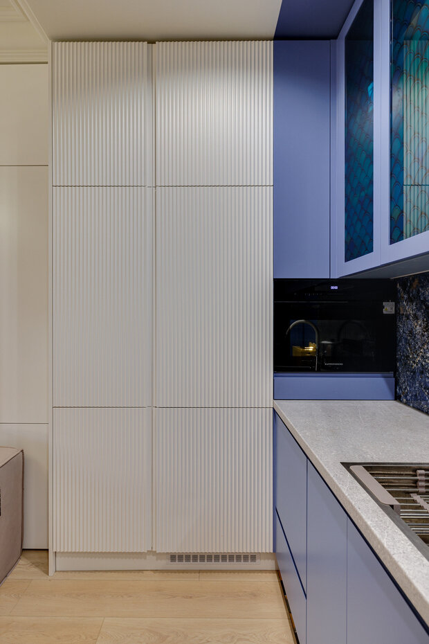 Фотография: Кухня и столовая в стиле Современный, Малогабаритная квартира, Квартира, Студия, Проект дня, Москва, Олег Коган, Кирпичный дом, до 40 метров – фото на INMYROOM