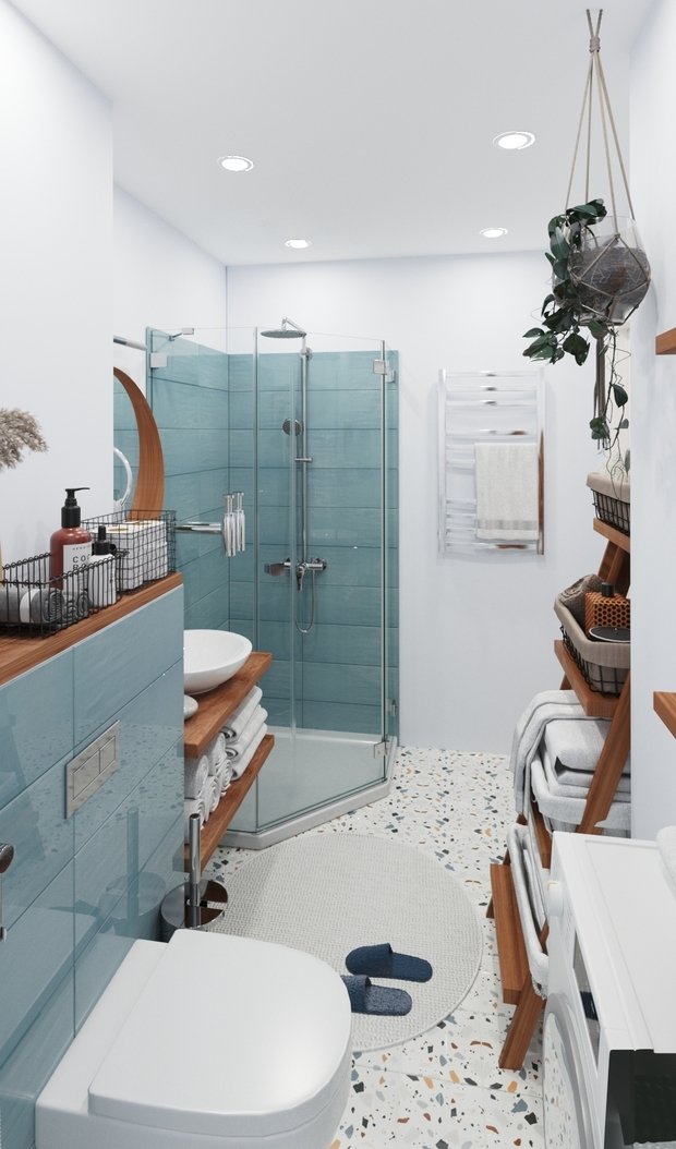 Фото из портфолио Санузел совмещенный – фотографии дизайна интерьеров на INMYROOM