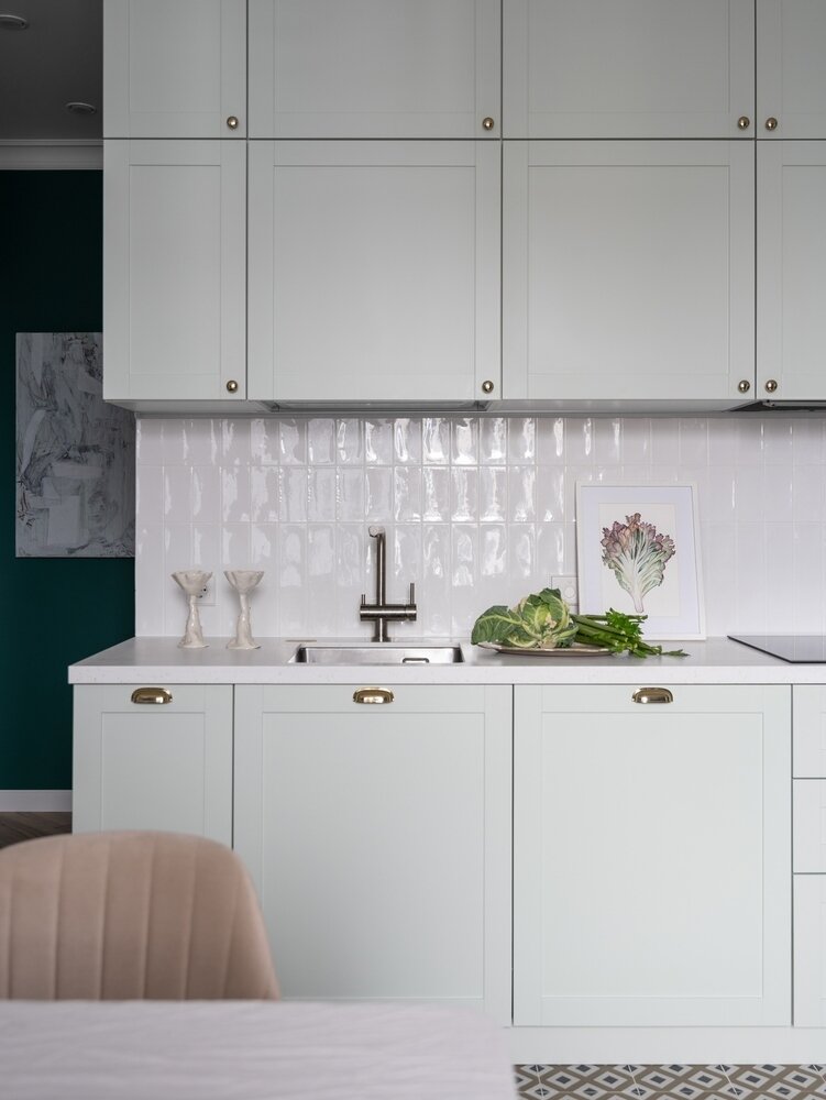 Фотография: Кухня и столовая в стиле Современный, Эклектика, Квартира, Проект дня, Санкт-Петербург, 3 комнаты, 40-60 метров, VizDiz, Екатерина Лоскутова, Илона Ореховская – фото на INMYROOM Фотография: Кухня и столовая в стиле Современный, Эклектика, Квартира, Проект дня, Санкт-Петербург, 3 комнаты, 40-60 метров, VizDiz, Екатерина Лоскутова, Илона Ореховская – фото на INMYROOM