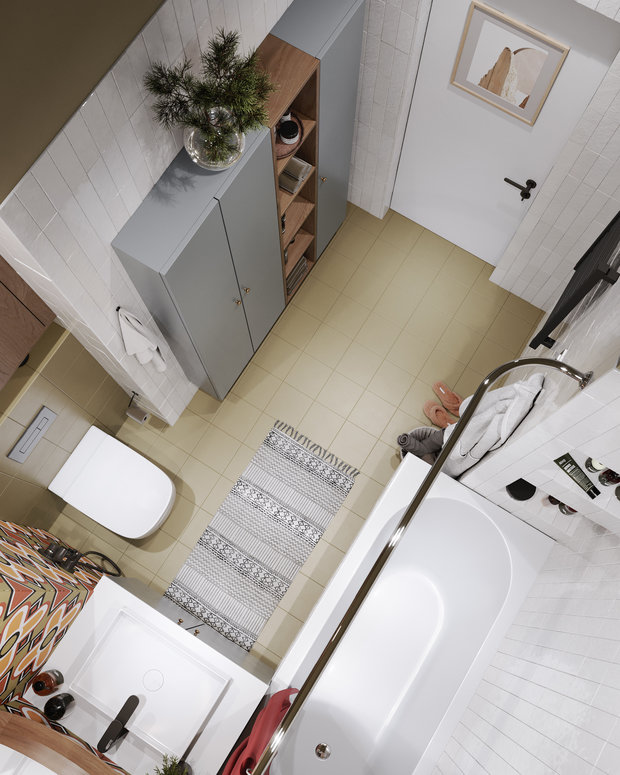 Фотография: Ванная в стиле Лофт, Эклектика, Квартира, Проект недели, Москва, Макс Жуков, To Taste, 3 комнаты, 60-90 метров – фото на INMYROOM