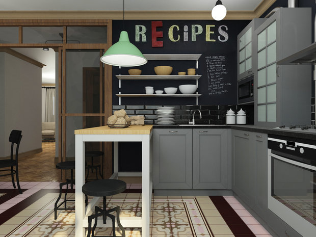 Фотография: Кухня и столовая в стиле Лофт, Эклектика, Квартира, Дома и квартиры, IKEA, Проект недели – фото на INMYROOM