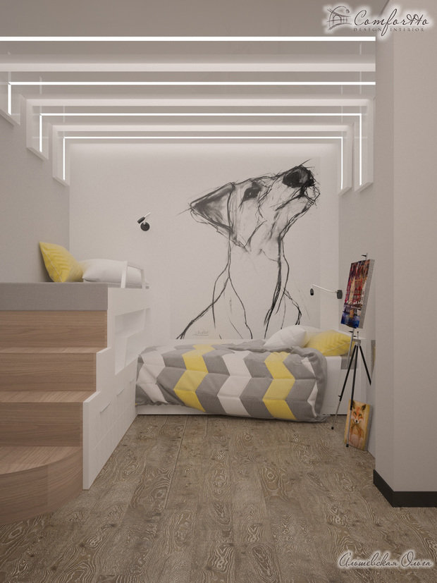 Фото из портфолио Квартира с эркером 98 м2 – фотографии дизайна интерьеров на INMYROOM