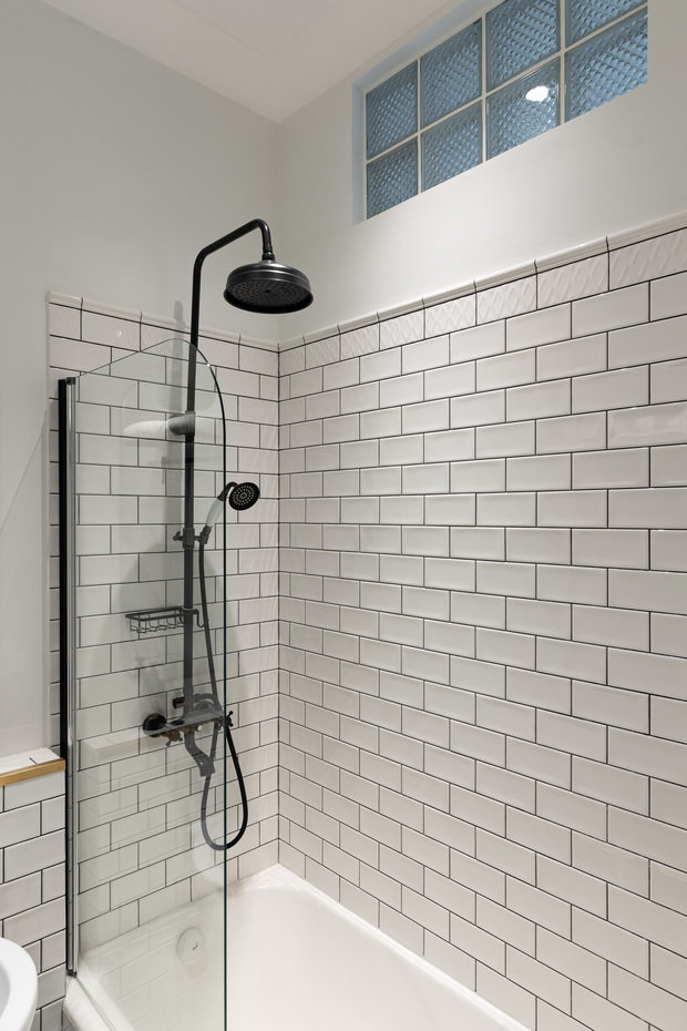 Фотография: Ванная в стиле Скандинавский, Эклектика, Квартира, Проект недели, Санкт-Петербург, 1 комната, до 40 метров, Екатерина Белоконь – фото на INMYROOM