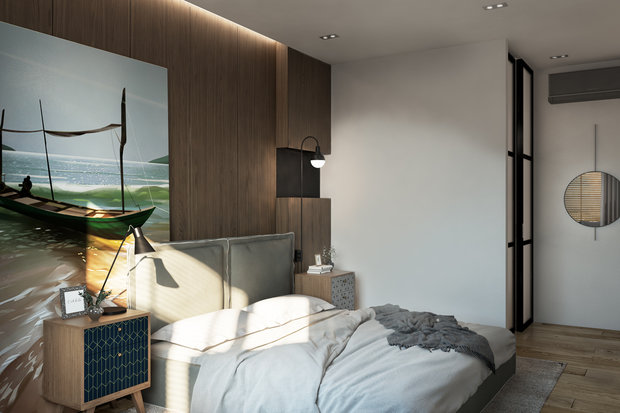 Фото из портфолио Эко-минимализм на "Смольном Проспекте"Квартира для отдыха, где нет ничего лишнего – фотографии дизайна интерьеров на INMYROOM