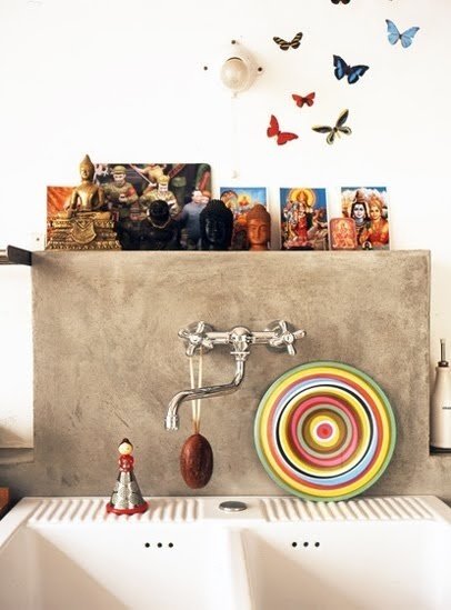 Фотография: Декор в стиле Восточный, Кухня и столовая, Декор интерьера, Дом, Декор дома, Плитка, Мозаика, Кухонный фартук – фото на INMYROOM