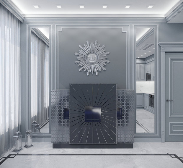 Фото из портфолио Квартира в "Воронцовском парке" в холодных тонах  – фотографии дизайна интерьеров на INMYROOM